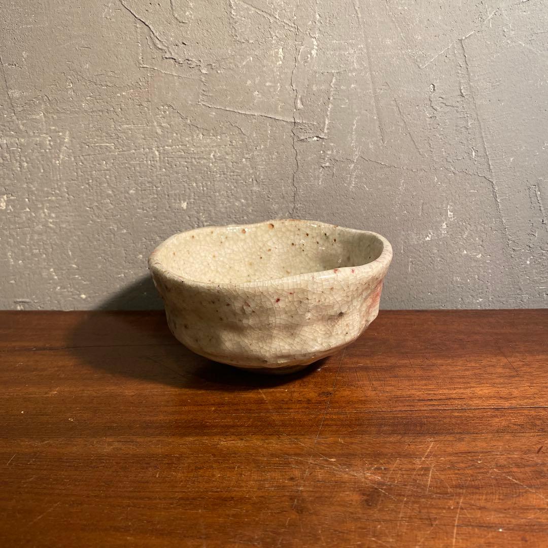 昭和初期 茶道具セット 志野焼 竹製 抹茶碗 茶匙 棗 骨董品 時代物 蔵出し