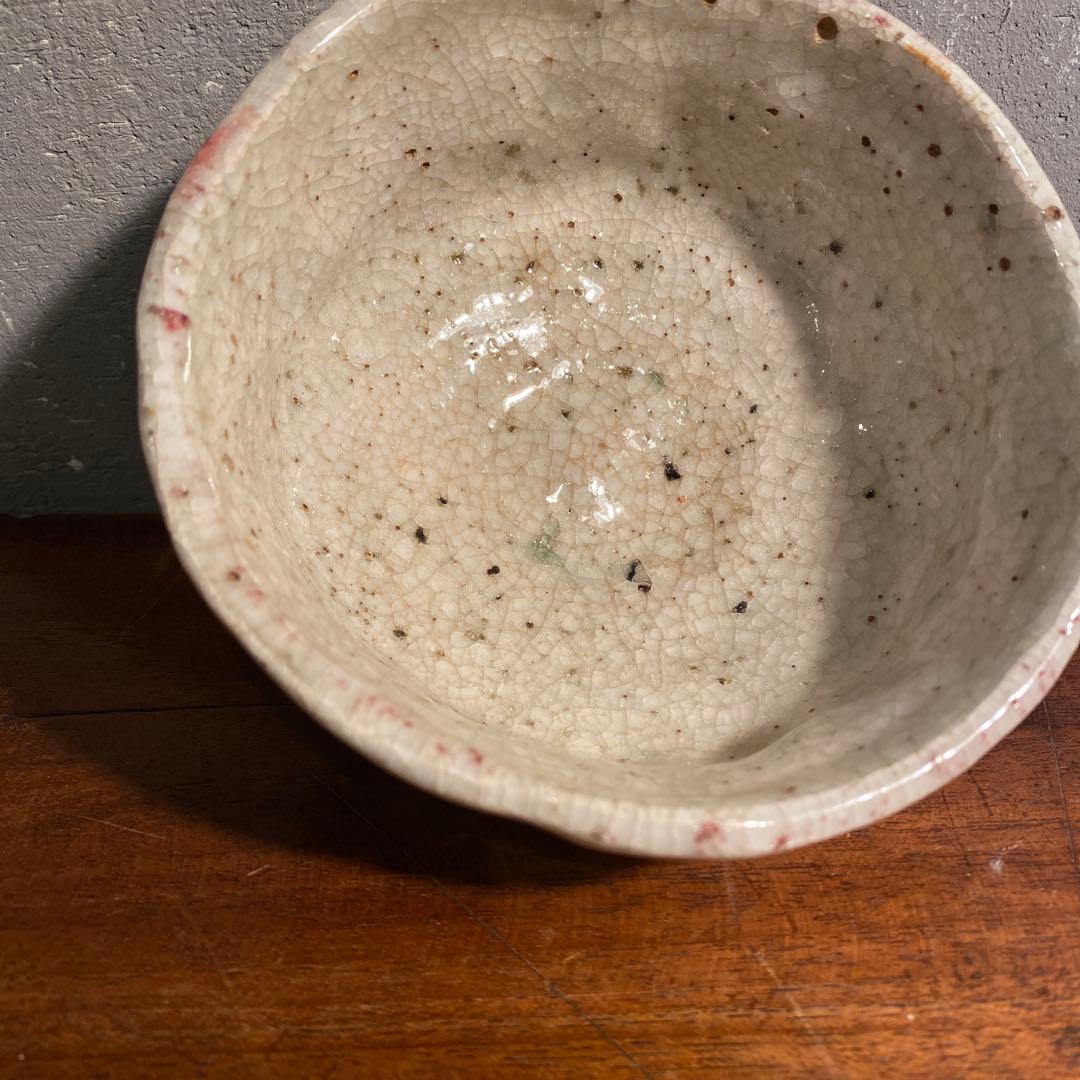 昭和初期 茶道具セット 志野焼 竹製 抹茶碗 茶匙 棗 骨董品 時代物 蔵出し