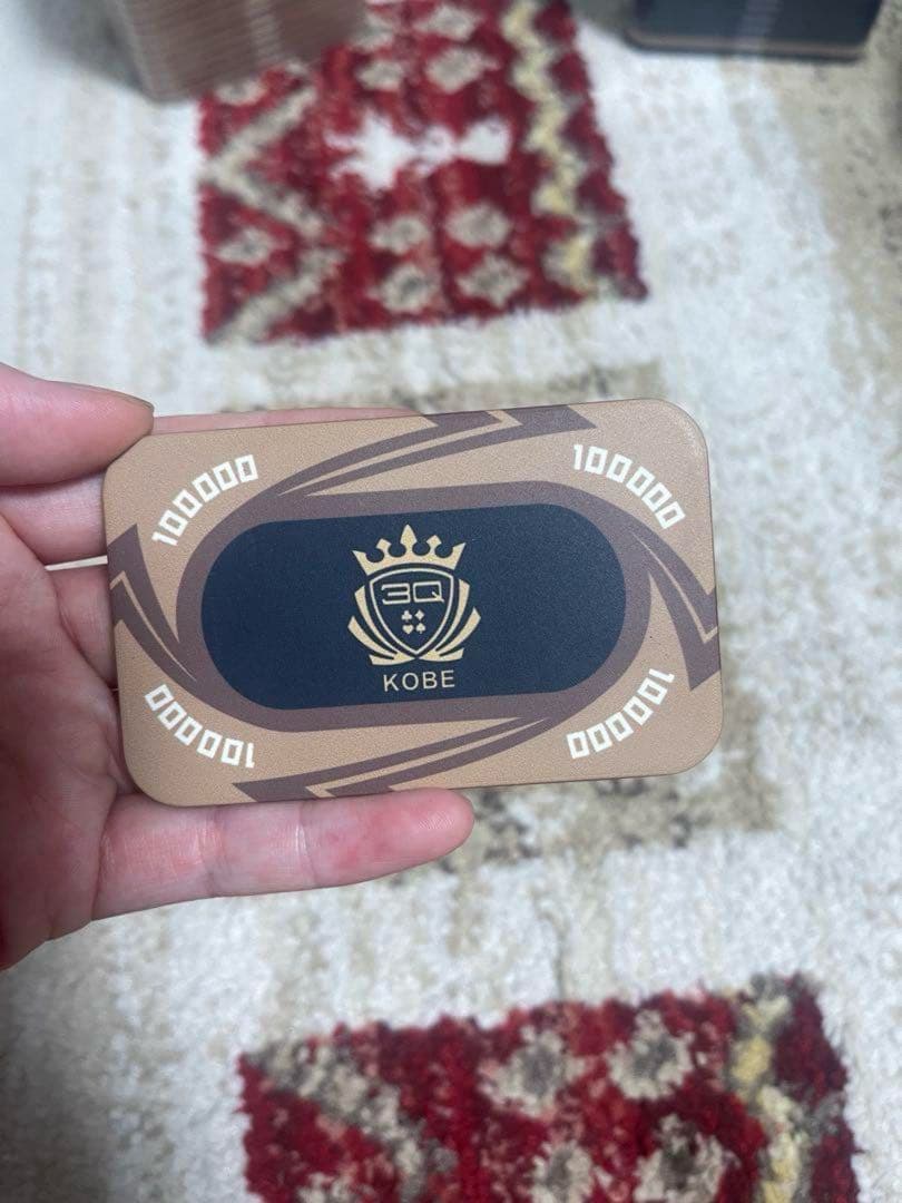 ポーカー チッププラーク高額チップ長方形 (10万25枚100万20枚)セット