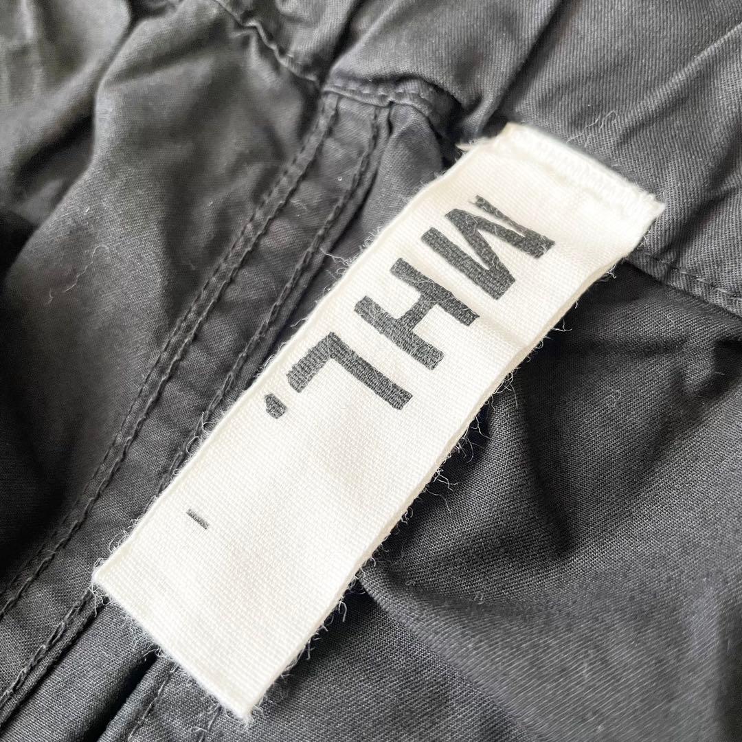 美品 MHL ファインコットンイージーパンツ 1 黒