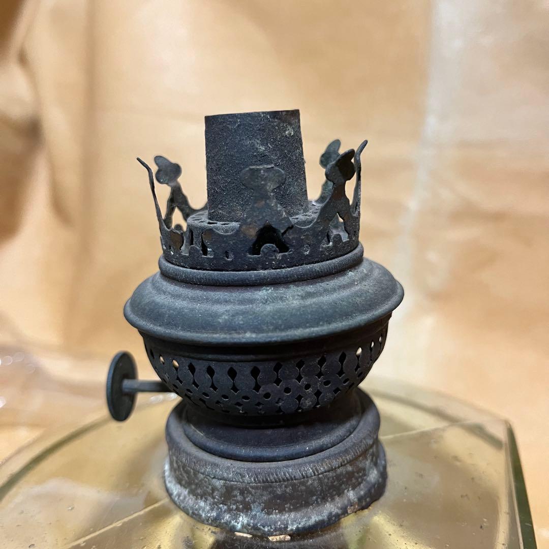 骨董 明治時代 石油ランプ　洋燈