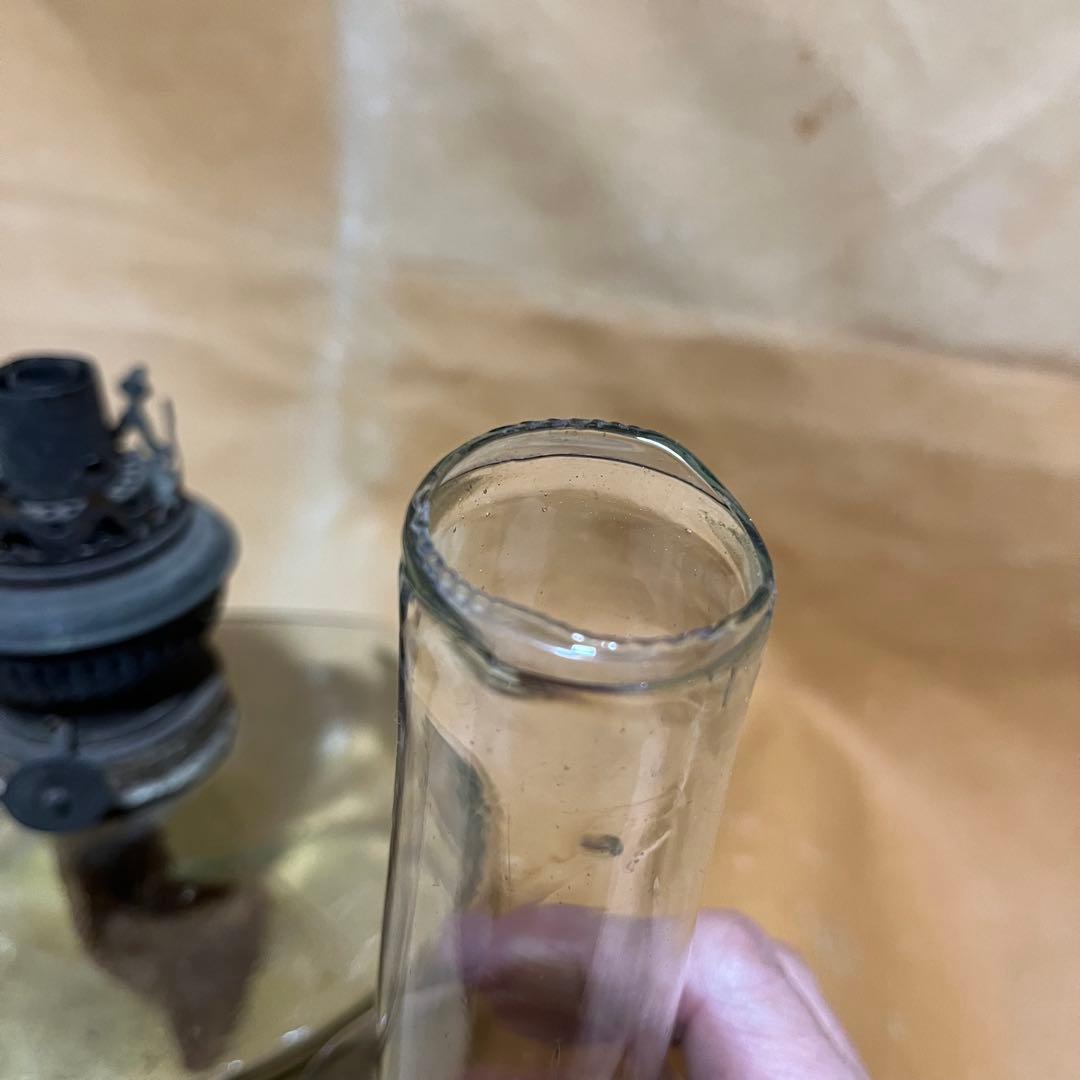 骨董 明治時代 石油ランプ　洋燈
