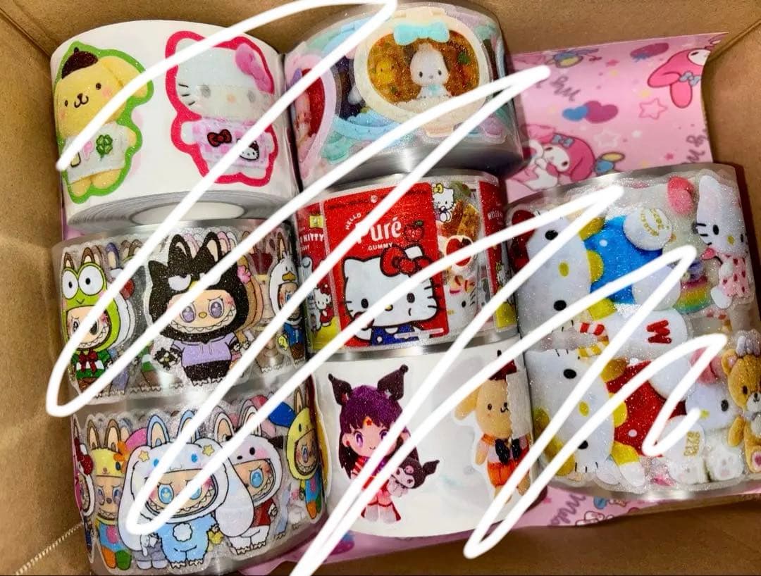 ロールシール6本　当日〜翌日発送