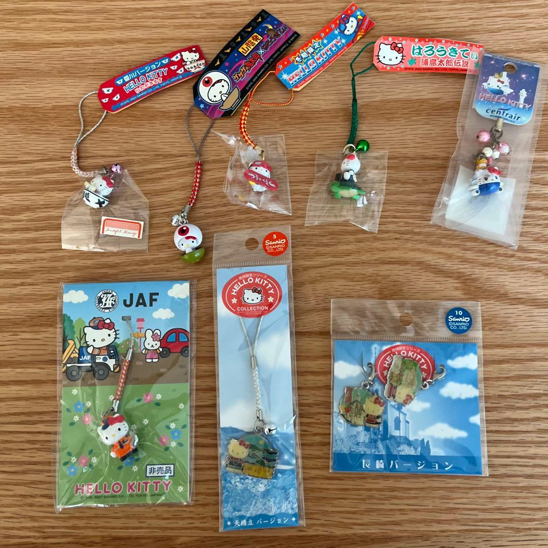 【未使用】ご当地キティ　根付け　まとめ売り　15点　レア