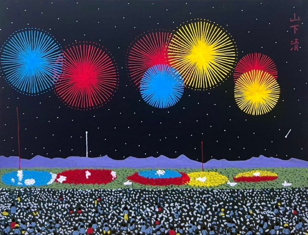 【F6号】ベルナール ビュッフェ（1986）手描き/表裏サイン有り/油彩/額縁