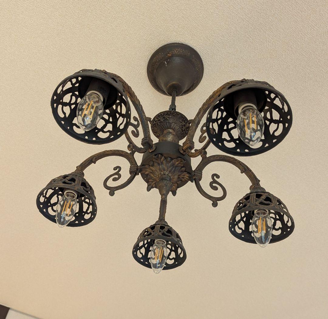 ムーラ アストル シャンデリア 中古 インテリア アンティーク シーリングライト