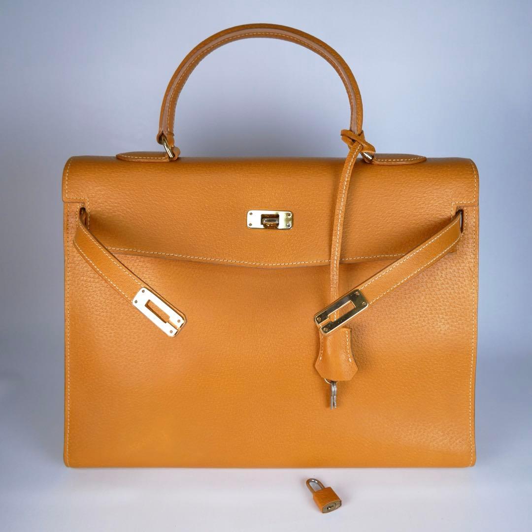 希少美品　Cellerini チェレリーニ　2Wayバッグ　キャメル　ゴールド