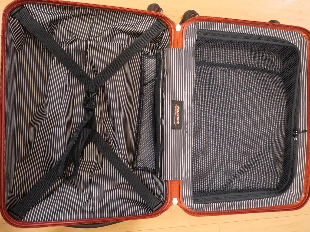 超静音キャリーケース 34L フロントオープン 機内持込み可 ストッパー付