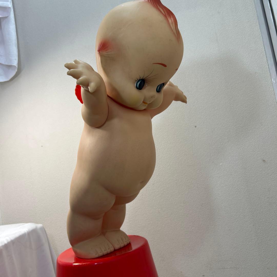 ☆非売品　昭和レトロ　当時物　キューピー人形台座付　高さ83㎝　特大　大きい☆