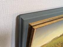 【真作】絵画　元村平　油彩　向日葵　静かな詩情漂う一枚　静寂と郷愁　W135