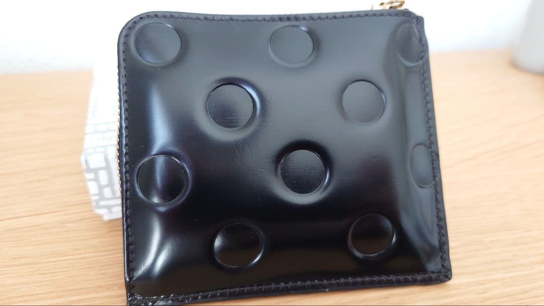 コムデギャルソン L字型ミニ財布 ポルカドット