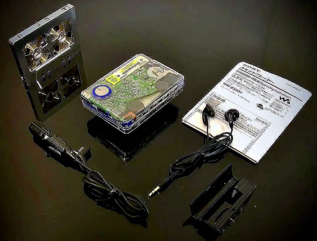 カセットウォークマンSONY WM-EX631透明カバー「整備済み、完動超美品」