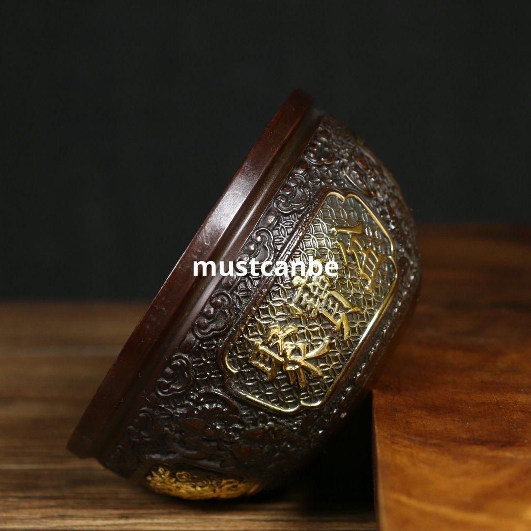 銅器 麒麟聚宝盆 家内 応接間 事務室 卓上 装飾品 開運 風水 工芸品 置物