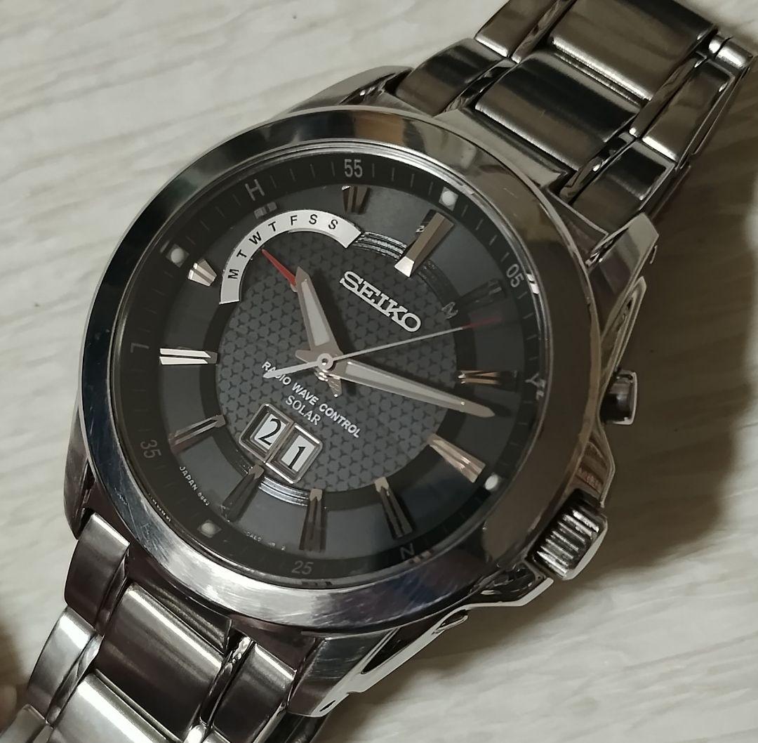【動作品】SEIKO セイコー BRIGHTZ ブライツ 電波ソーラー メンズ