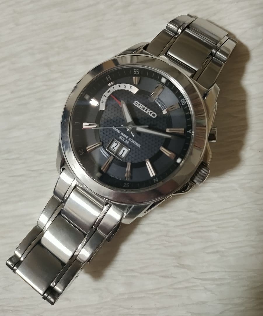 【動作品】SEIKO セイコー BRIGHTZ ブライツ 電波ソーラー メンズ