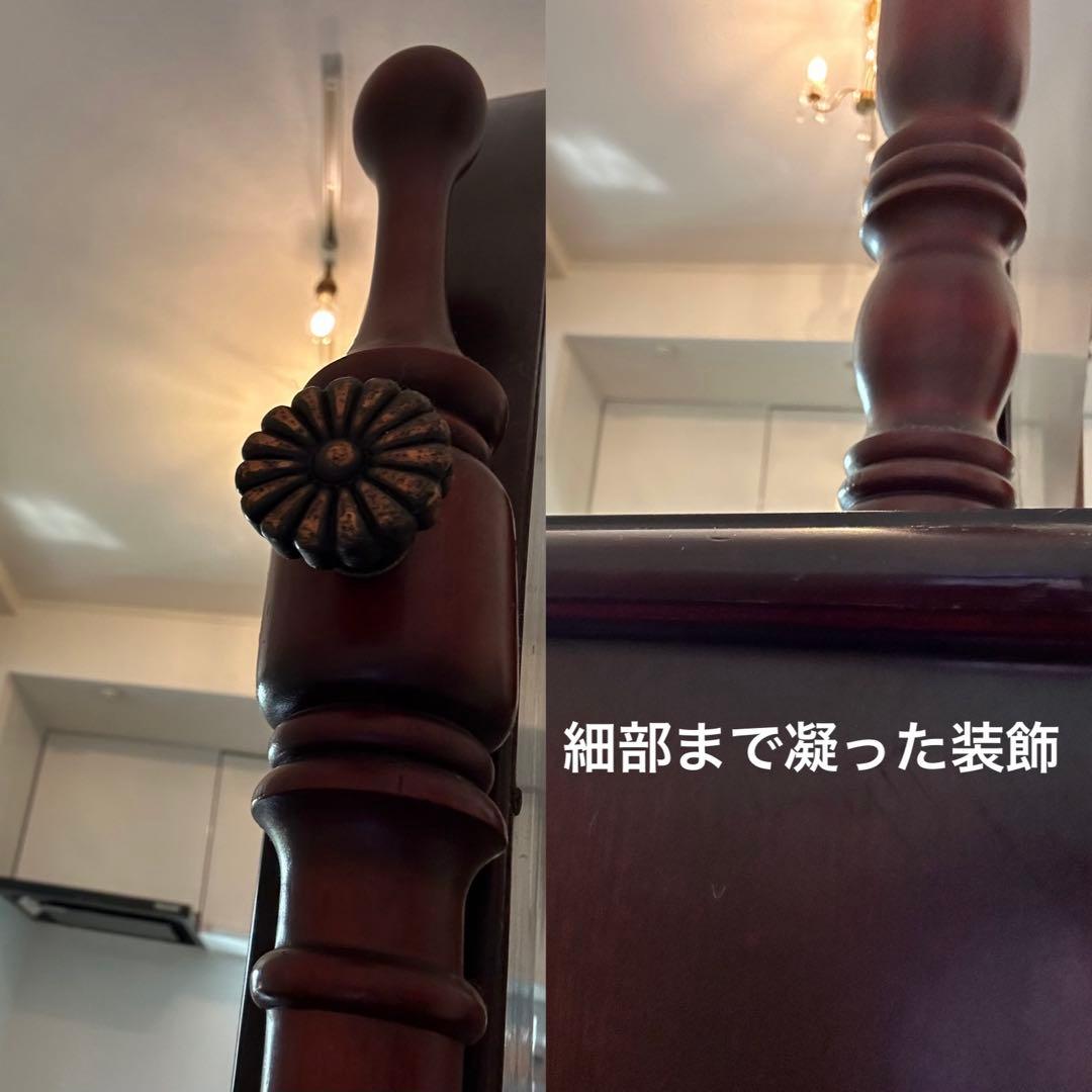 レトロ・アンティークドレッサー・木製クラシック家具ミラー・椅子無し・直接取引可