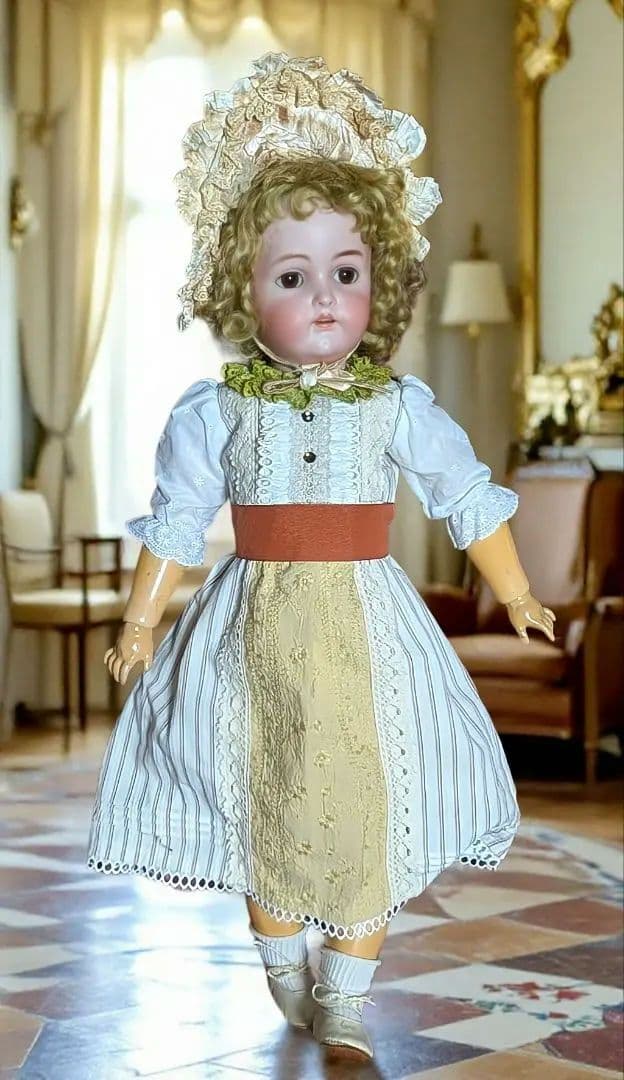 アンティーク　ビスクドール 　K & R 　SIMON & HALBIG　62㎝