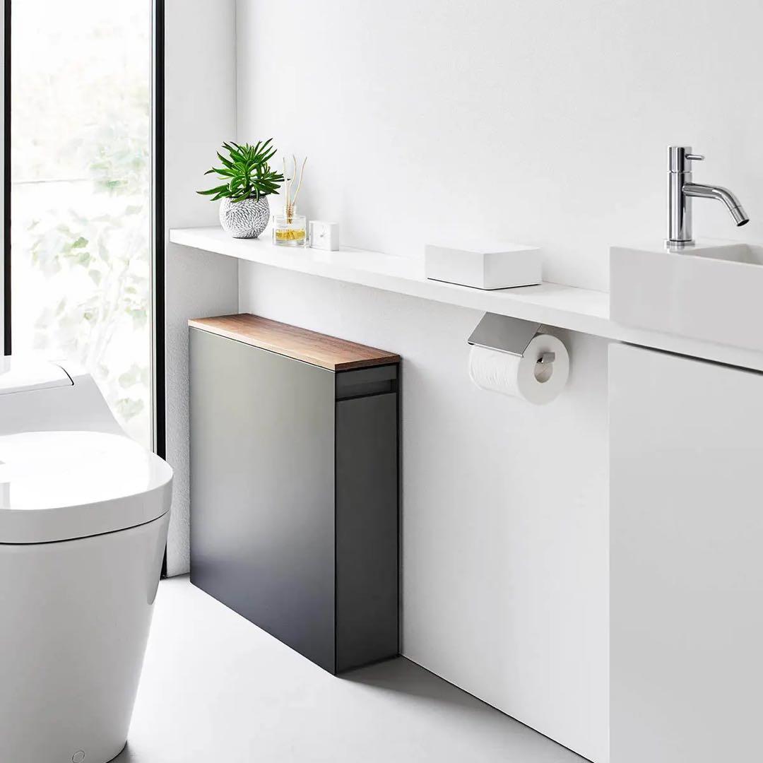 【新品・未使用】山崎実業 tower 隠せるトイレ引き出し収納