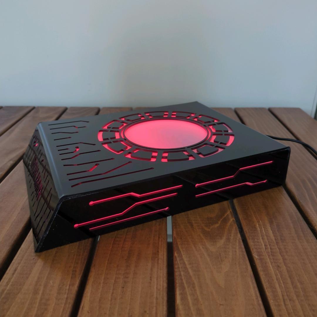 【アイアンマン】新品 ヘルメットスタンド マスクスタンド LED 七色点灯