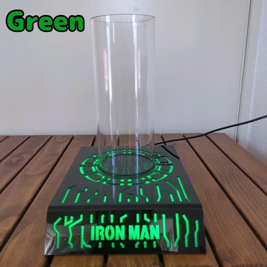 【アイアンマン】新品 ヘルメットスタンド マスクスタンド LED 七色点灯