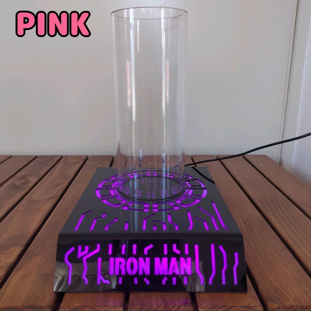 【アイアンマン】新品 ヘルメットスタンド マスクスタンド LED 七色点灯