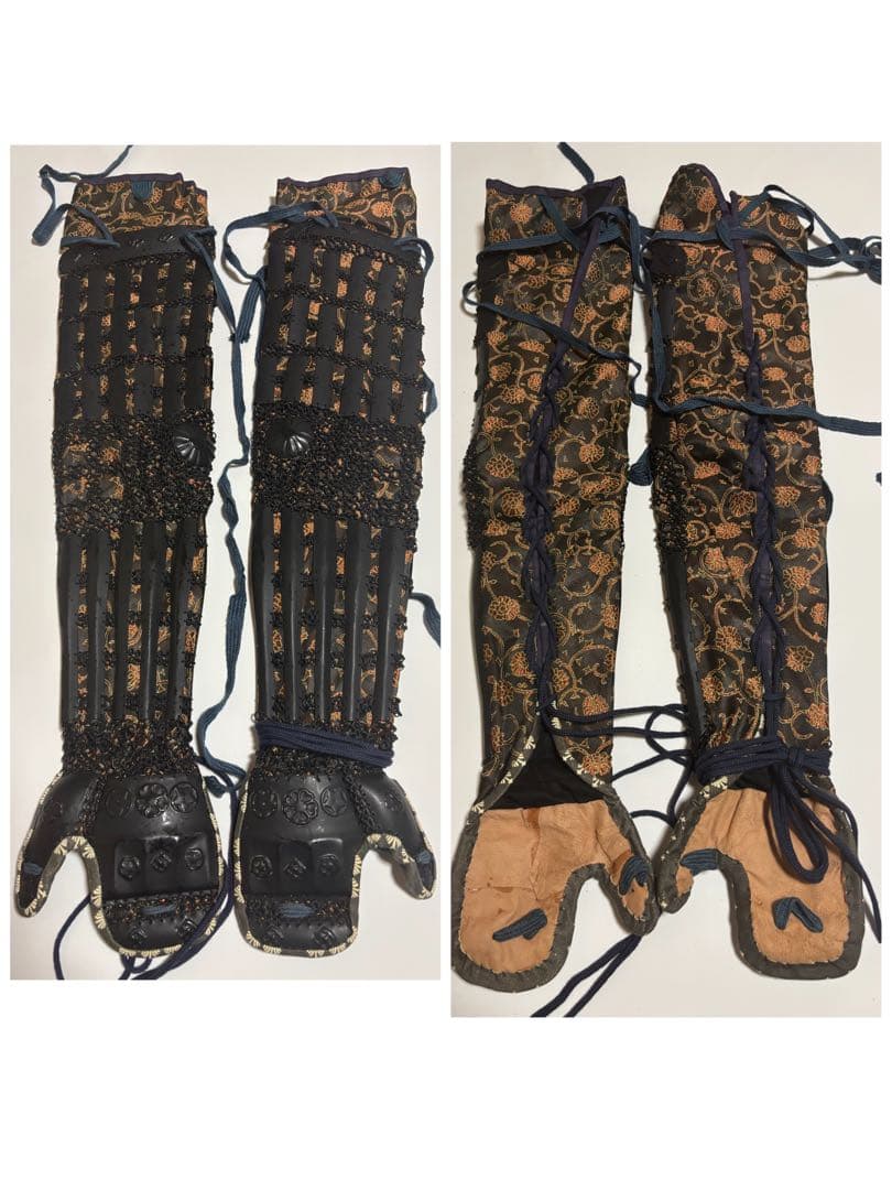 美品！丸武工房製　等身大甲冑　紺糸威伊予札二枚胴具足