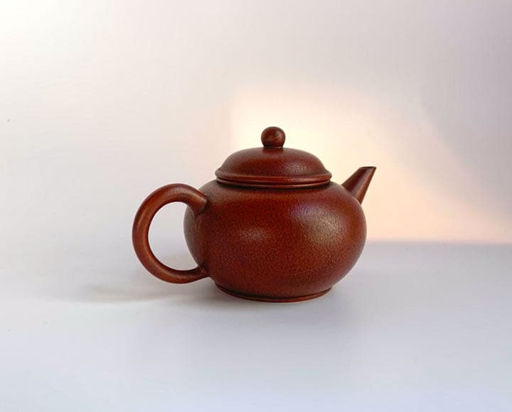 中国古玩 唐物  孟臣 水平壺 単孔 朱泥 急須 時代物  煎茶道具