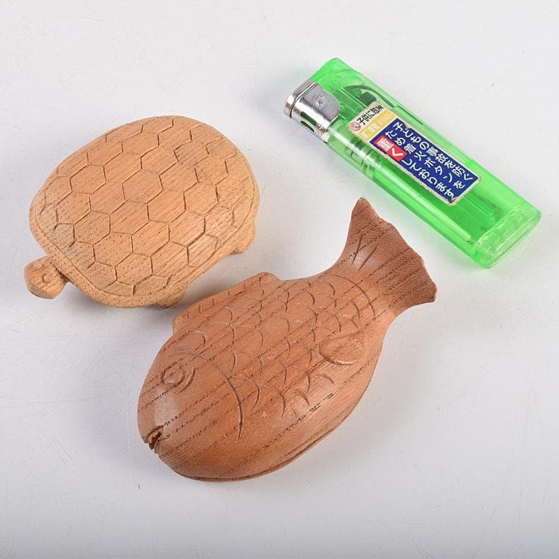 茶道具　木彫　亀香合　魚香合など　5点まとめて　V　R9240