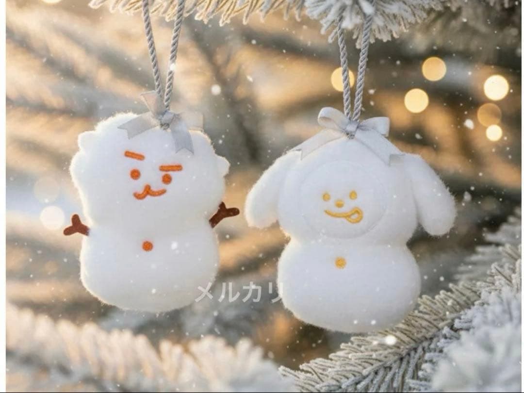 【BT21】雪だるまオーナメントセット（Man）