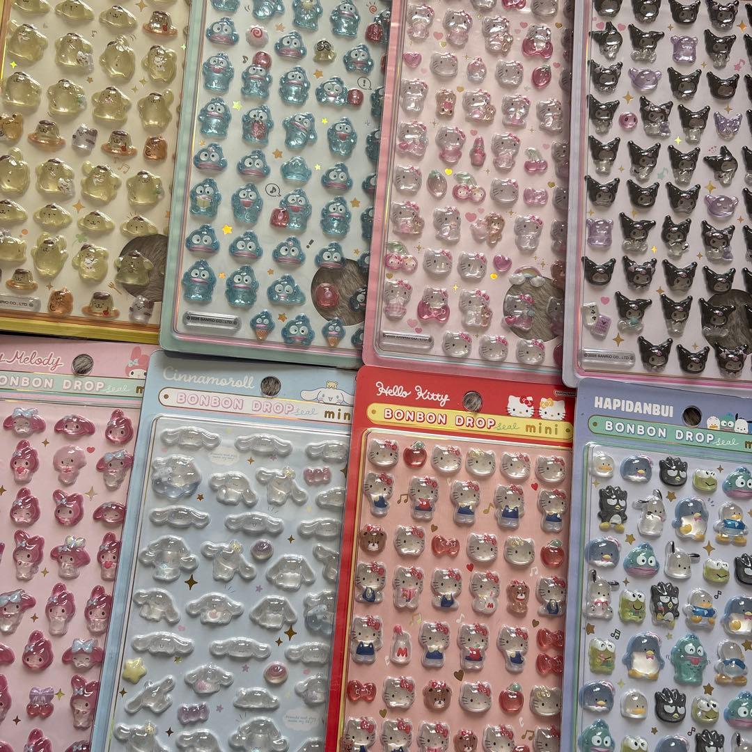 サンリオミニ　ボンボンドロップ シール 8枚セット