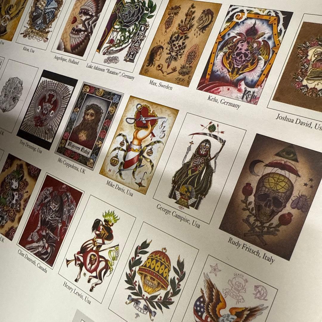 絵画 彫師 限定版 特大ポスターセット　フラッシュ タトゥー レア