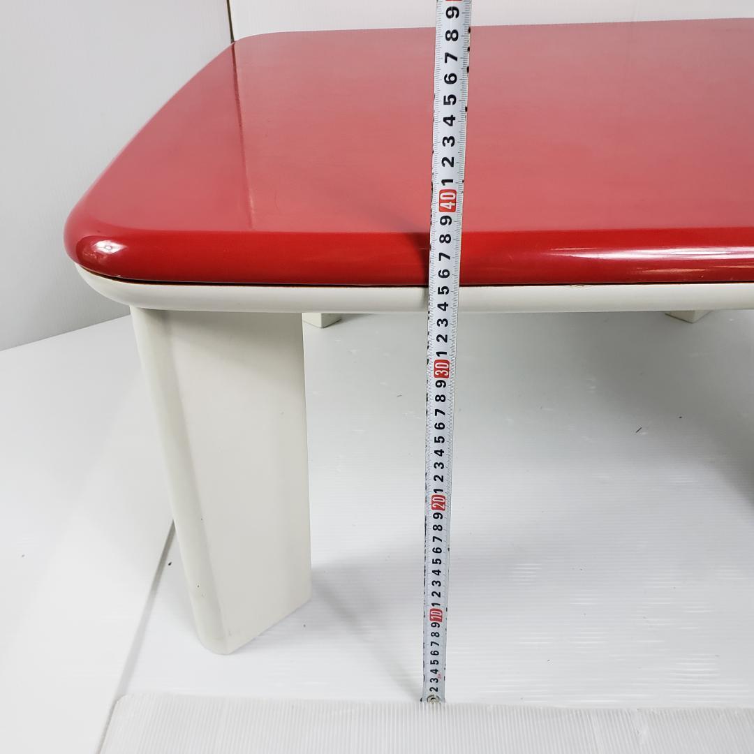 昭和レトロ　赤色　コタツ　藤原ファニチャー