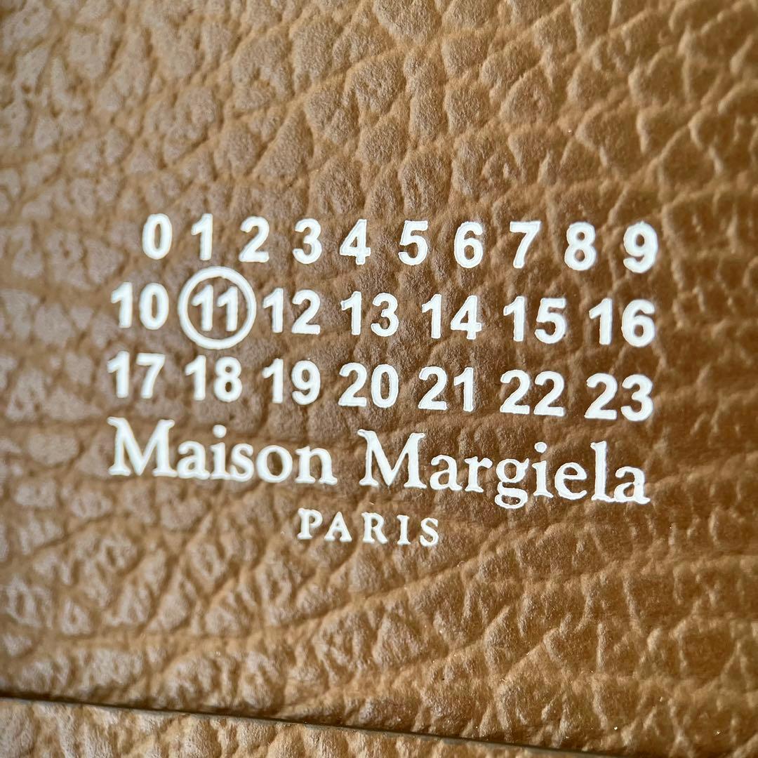 未使用品 メゾンマルジェラ チェーンウォレット ブラウン 財布 ミニ