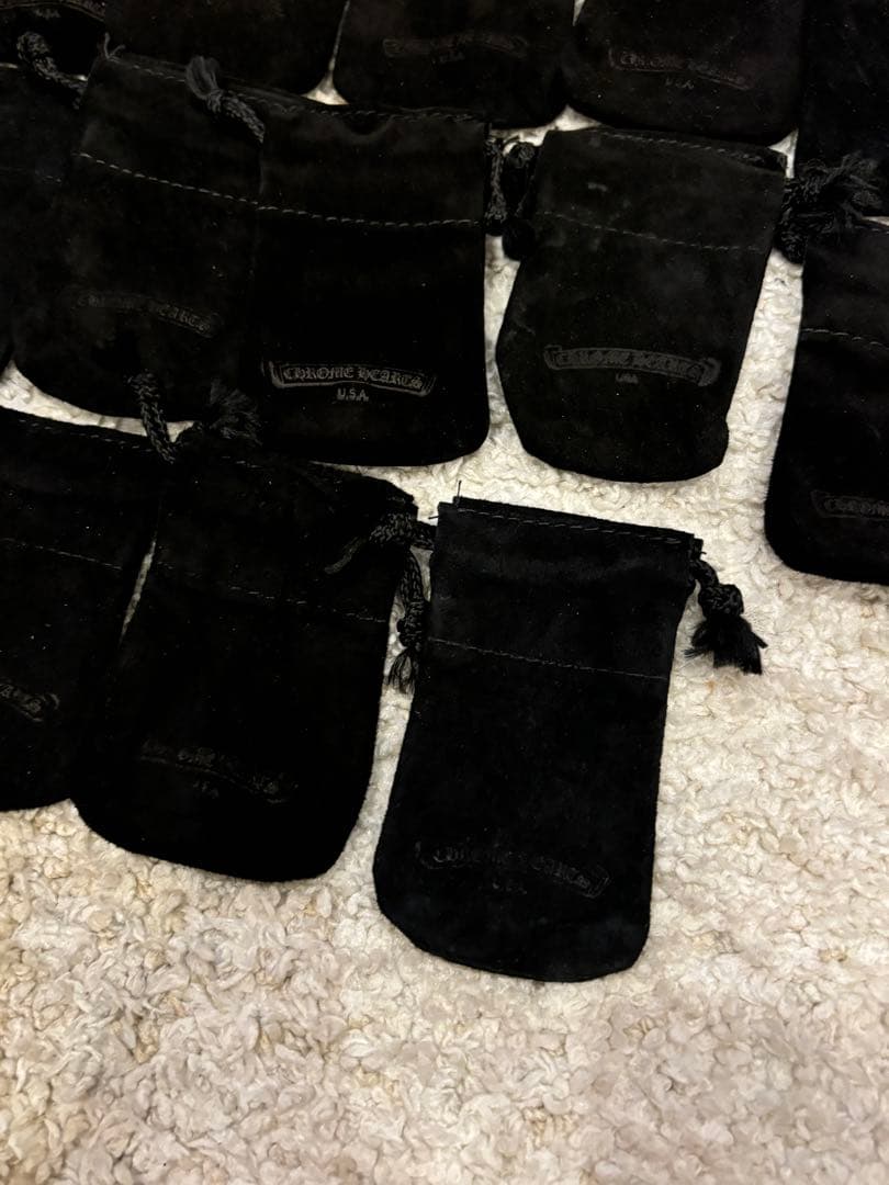 chrome hearts クロムハーツ　革袋　巾着　16枚