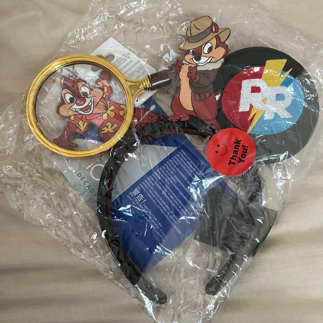 ディズニー　100周年　限定カチューシャ　チップとデール　レスキューレンジャー