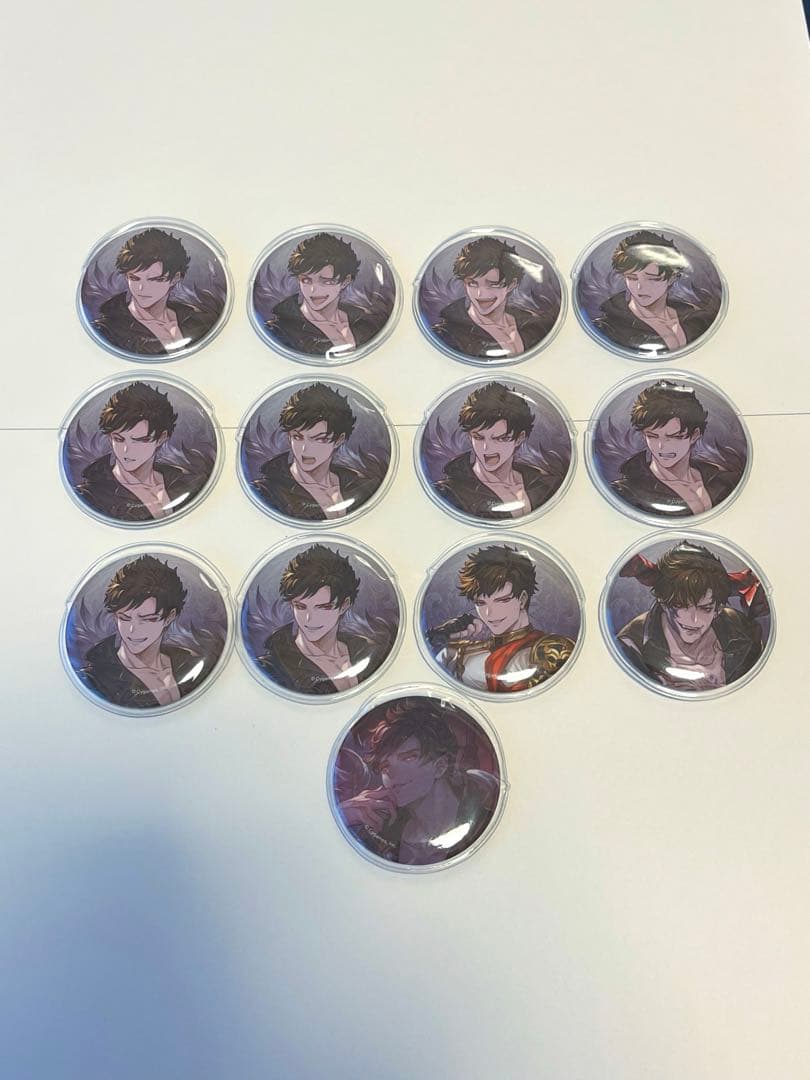 ★美品 グラブル ベリアル 表情差分トレーディング缶バッジ　コンプリートセット