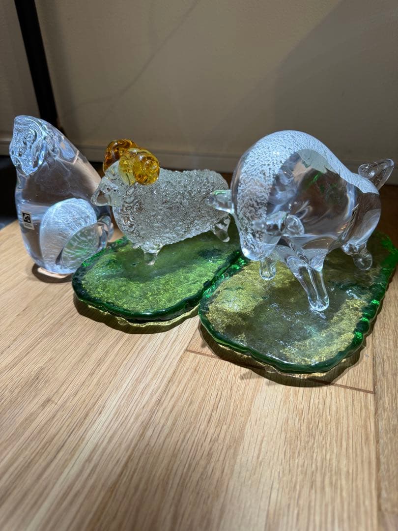 月夜野ガラス　月夜野びーどろパーク　干支セット