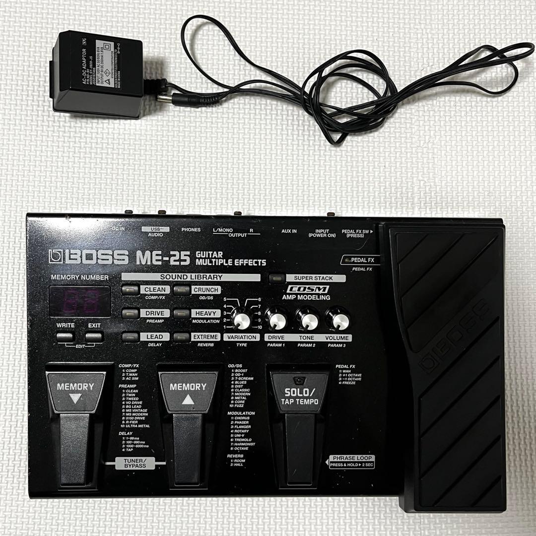 BOSS ME-25 エレキギター用マルチエフェクター　ACアダプター付き