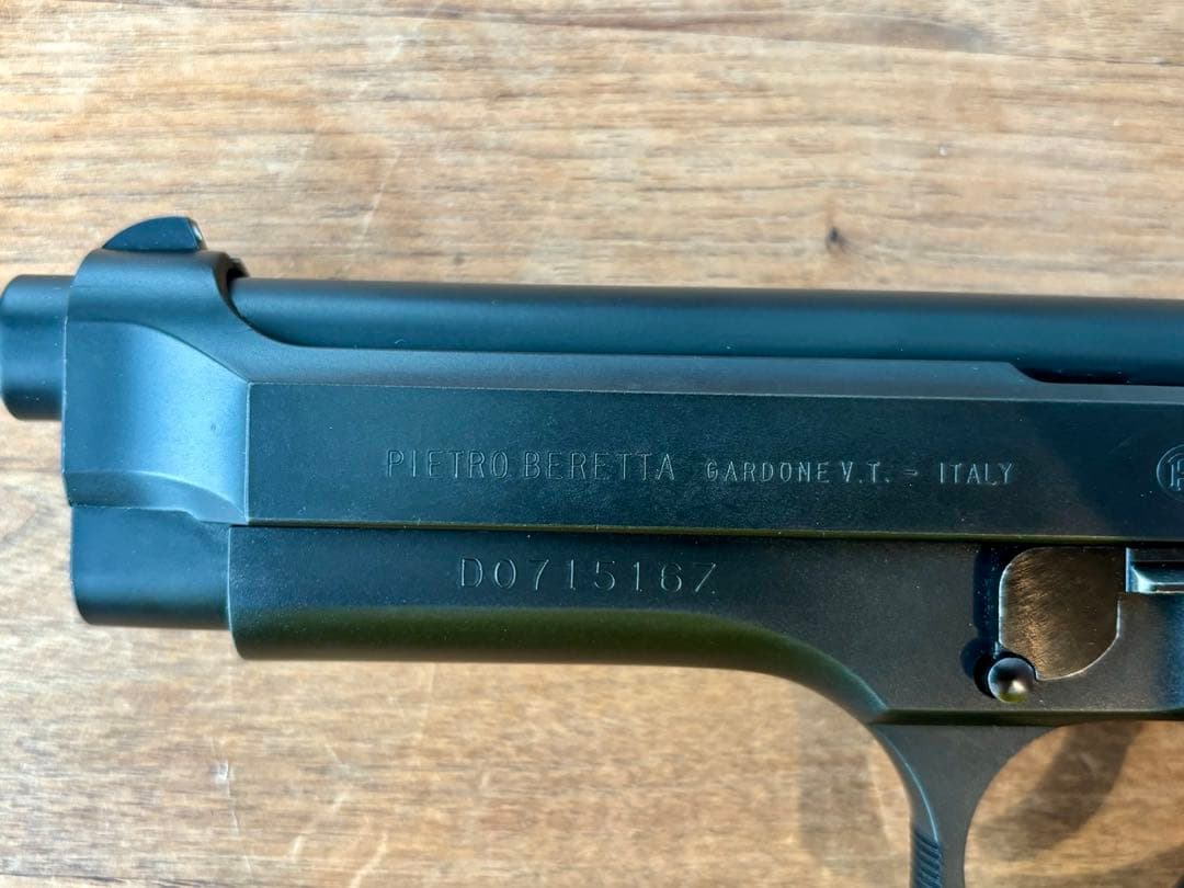 た*旅様 wa m92fs ダイハードガンブラック　木製グリップカスタム