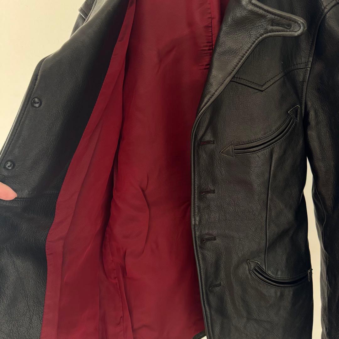 ウエストライド ゴートスキン ウエスタン レザー テーラードジャケット