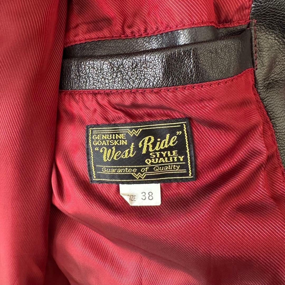 ウエストライド ゴートスキン ウエスタン レザー テーラードジャケット