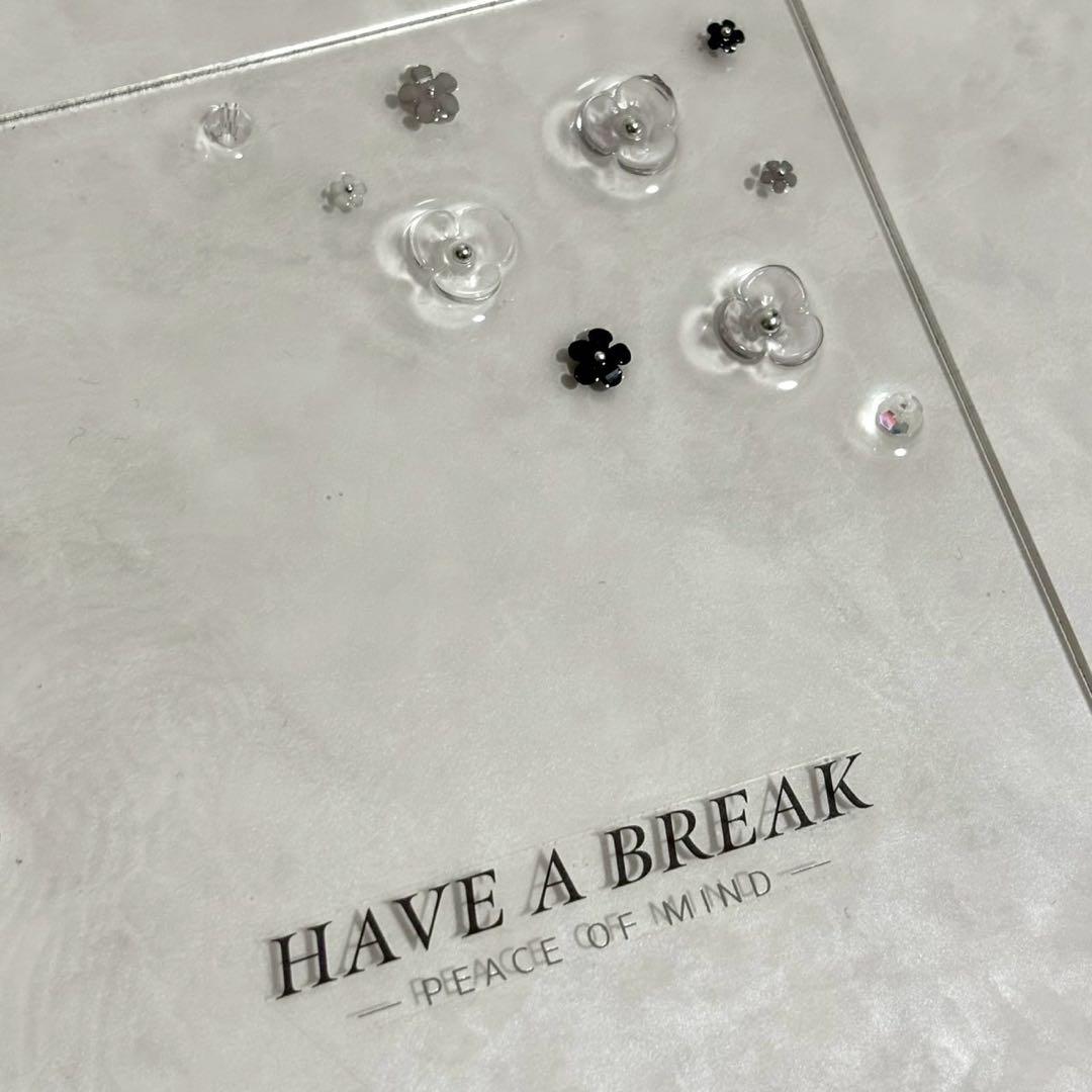 ✨milk⭐ ✨A6 アクリルレジンバインダー　リング付き　4点