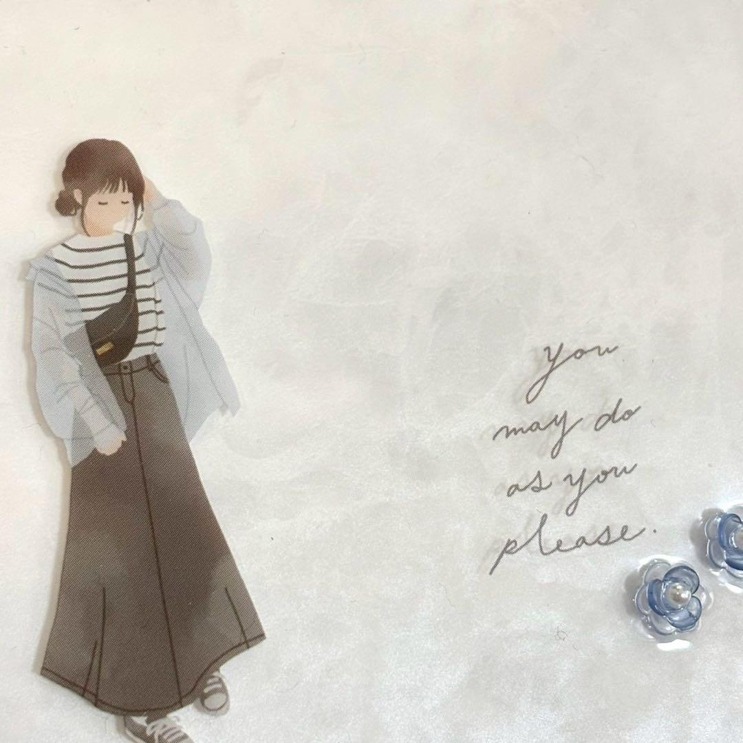 ✨milk⭐ ✨A6 アクリルレジンバインダー　リング付き　4点