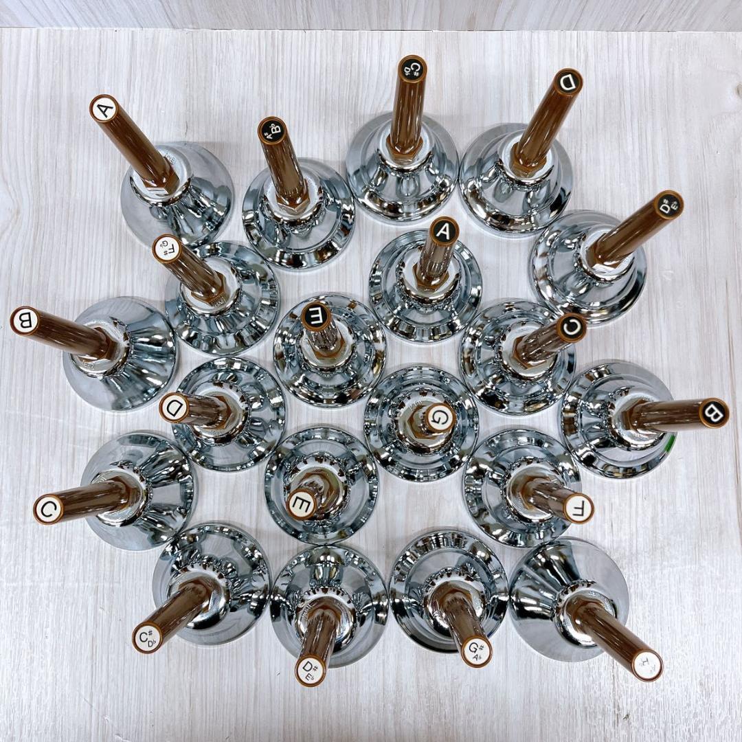 ウチダ ミュージックベル 20音 スタンド付 UCHIDA 内田洋行 ハンドベル