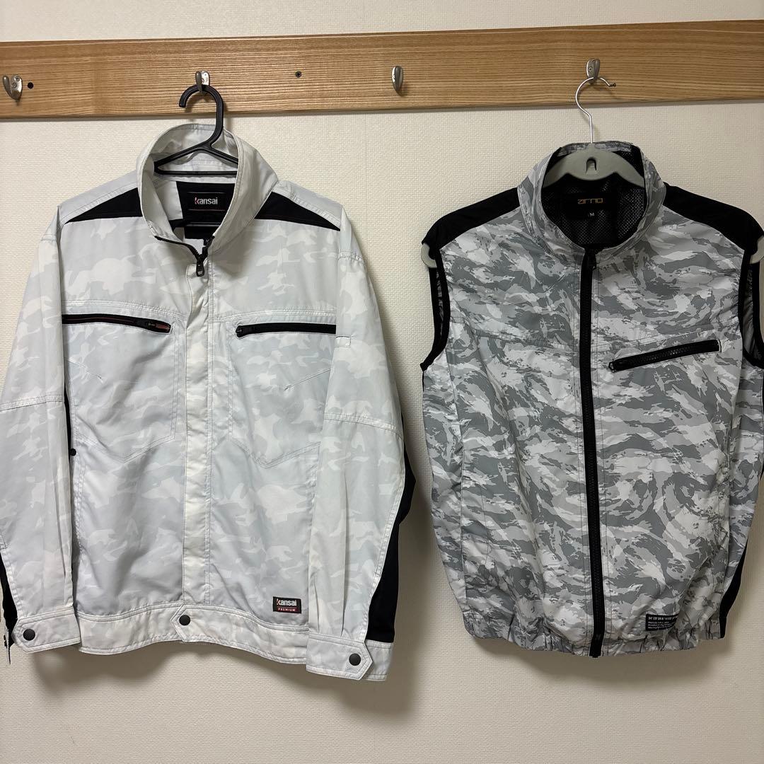 ワークマン空調服フルセット　上着は2枚サイズM