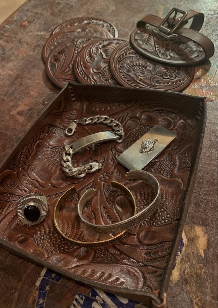 RRLハンドツールド レザー トレー　ダブルアールエル