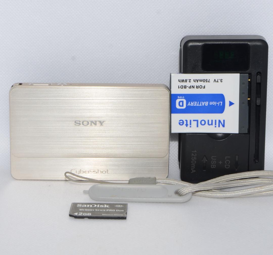 【美品】SONY Cyber-shot DSC-T700 ゴールド 動作確認済