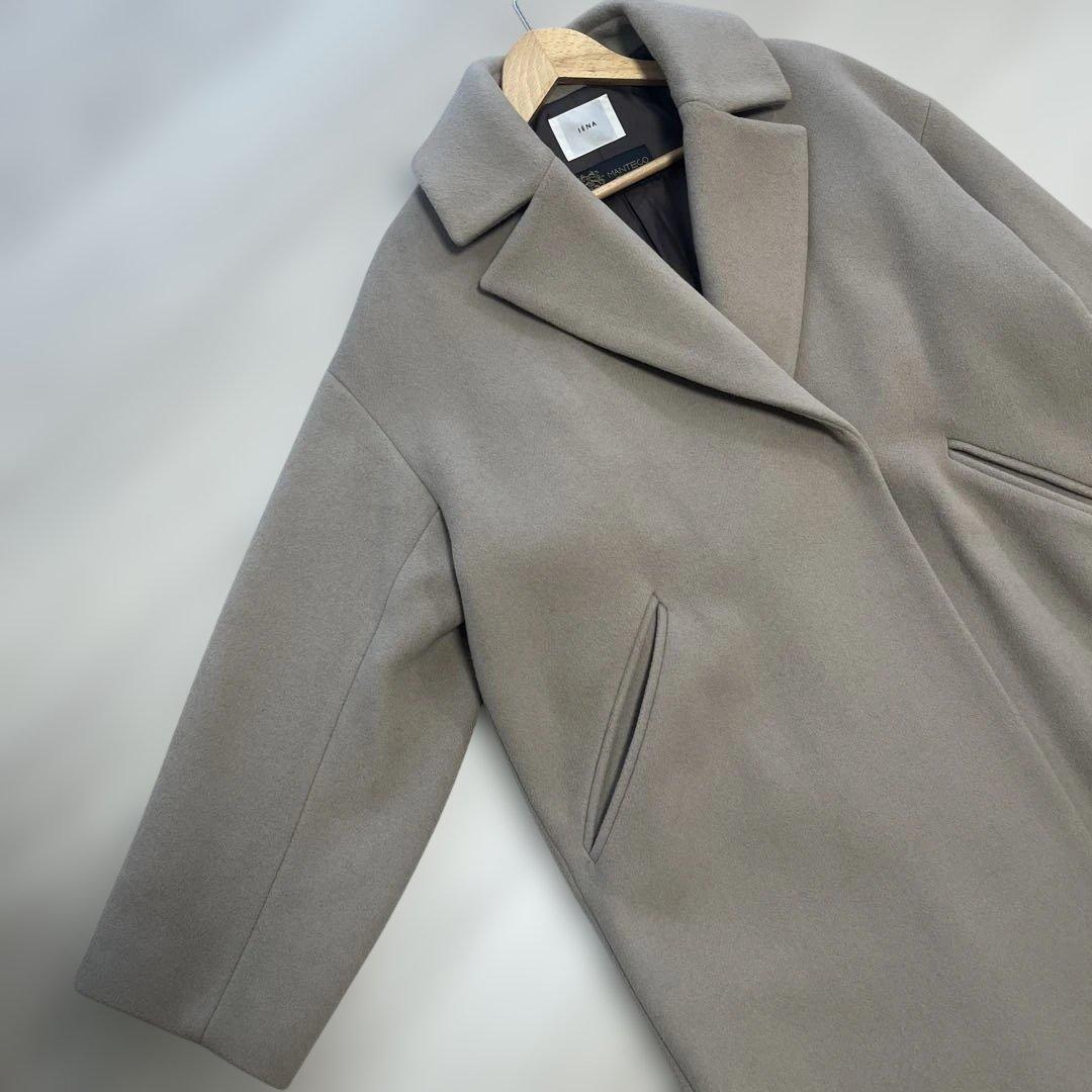 IENA イエナ　MANTECOオーバーチェスターコート　38 ベージュ