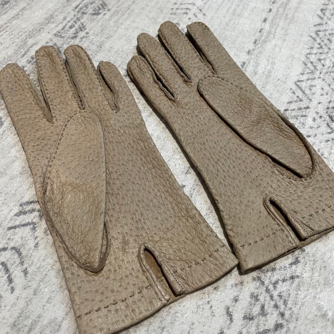ペッカリー グローブ 革手袋 ベージュ