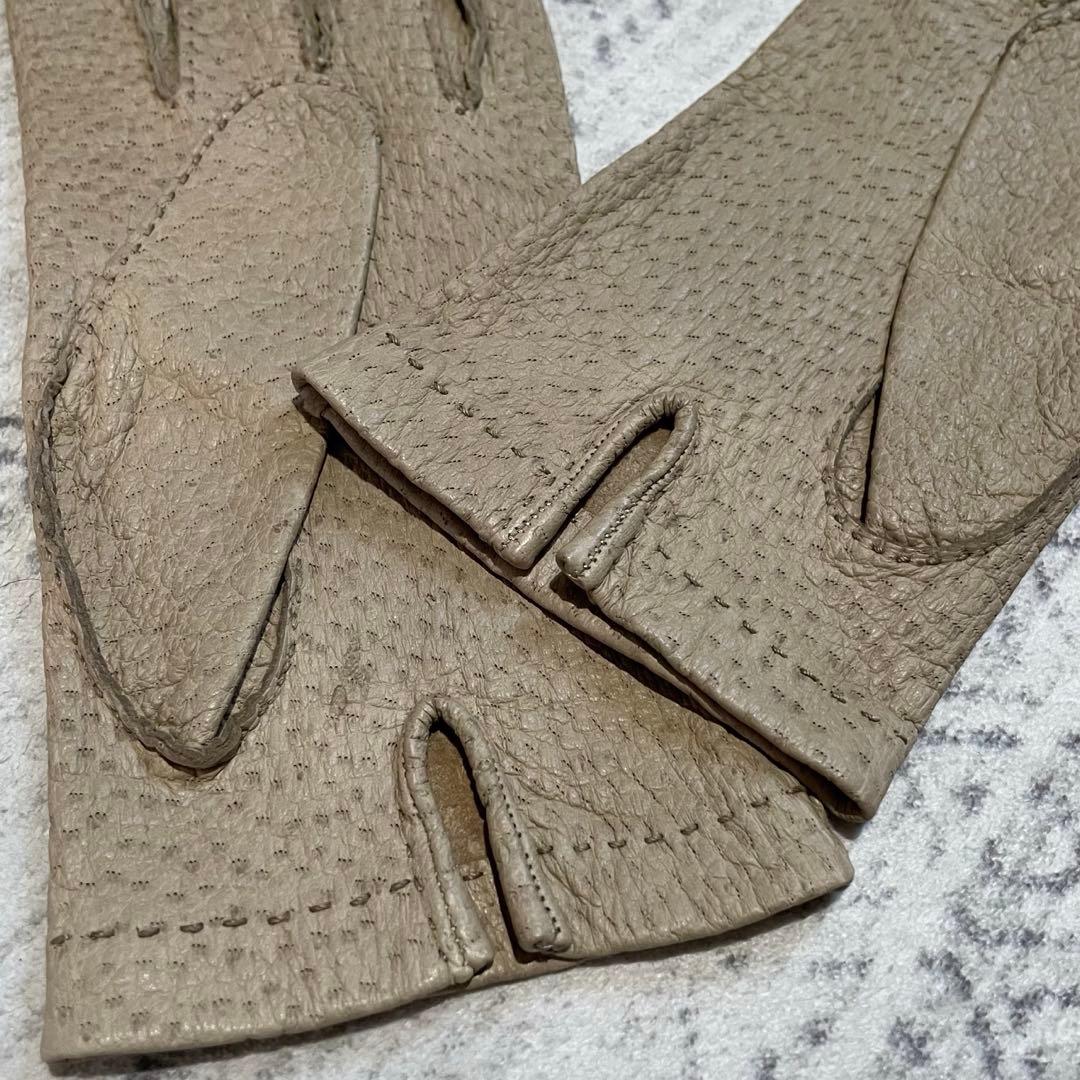 ペッカリー グローブ 革手袋 ベージュ